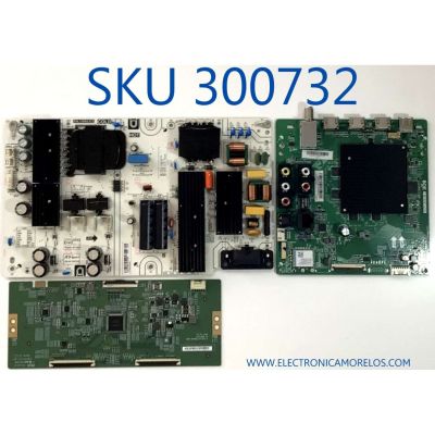 KIT TARJETAS PARA TV VIZIO / MAIN 21201-02121 / T.MT5597.U767 / FUENTE 60101-03409 / PW.176W2.672 / T-CON 44-9771389O / 47-6021224 / C-PCB_HV750QUB-N9D / PANEL BOEI750WQ1_H / DISPLAY CV750QUB-N9D / MODELOS V755-G4 LBNFQQBW / V755-G4 LBNFQQCW